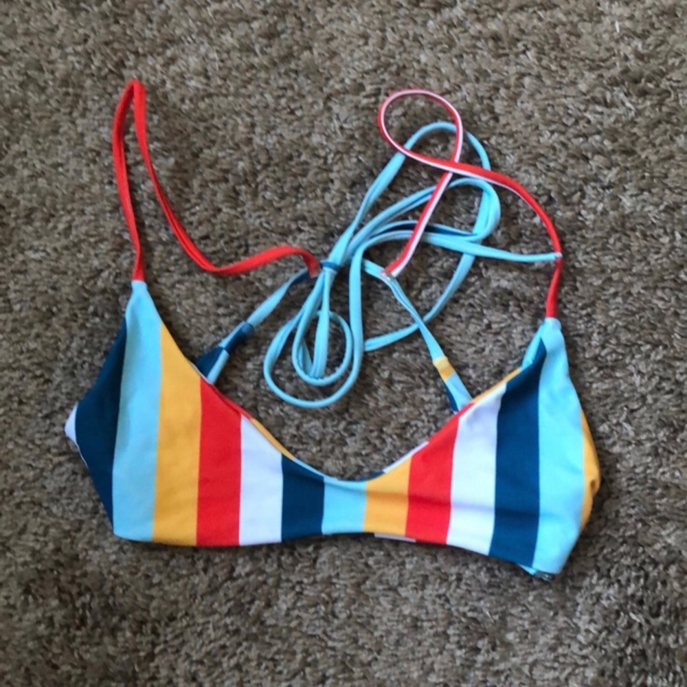 Striped Bikini Top